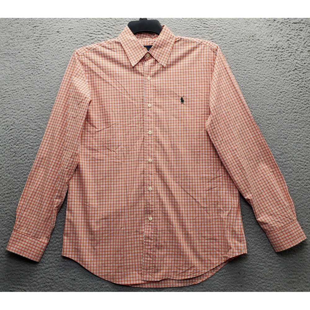 Ralph Lauren Shirt Mens Medium Multi Gingham Long Sleeve Collared Button Down